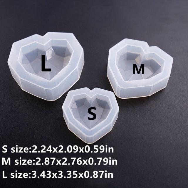Heart Shaped Silicone Cake Mold With Mini Hammer 3D Geometric Cake Mold Silicone Mousse/Chocolate Cakes Mould For Birthday Heart Shaped Chocolate Mold Silicone Fondant Chocolate Mousse Cake Molds Tray Multi Function Stevvex