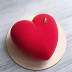 Heart Shaped Silicone Cake Mold With Mini Hammer 3D Geometric Cake Mold Silicone Mousse/Chocolate Cakes Mould For Birthday Heart Shaped Chocolate Mold Silicone Fondant Chocolate Mousse Cake Molds Tray Multi Function Stevvex