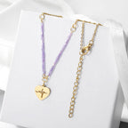Heartbeat Pendant Necklace Gold Plated Delicate Heart Charm