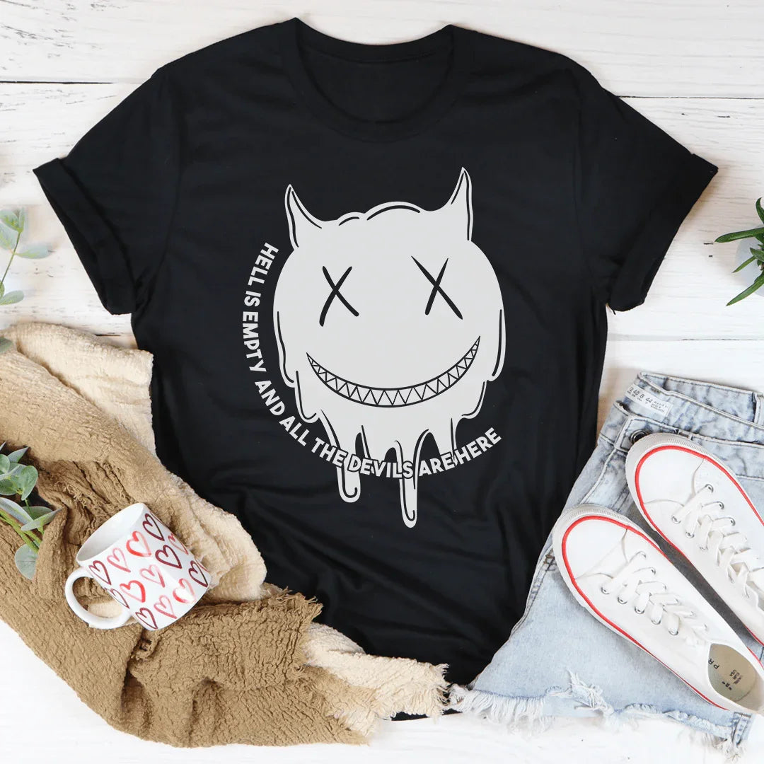 Hell Is Empty Tee Peachy Sunday