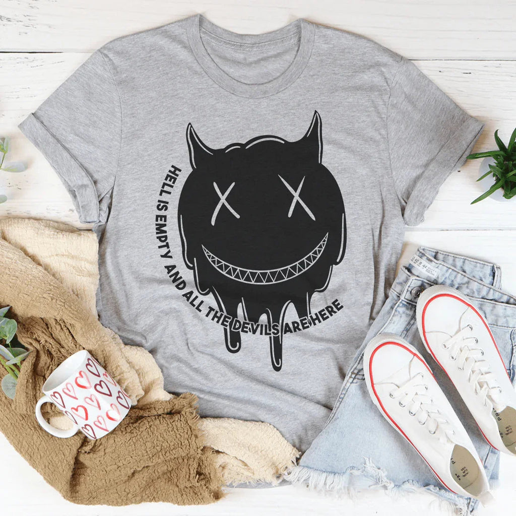 Hell Is Empty Tee Peachy Sunday