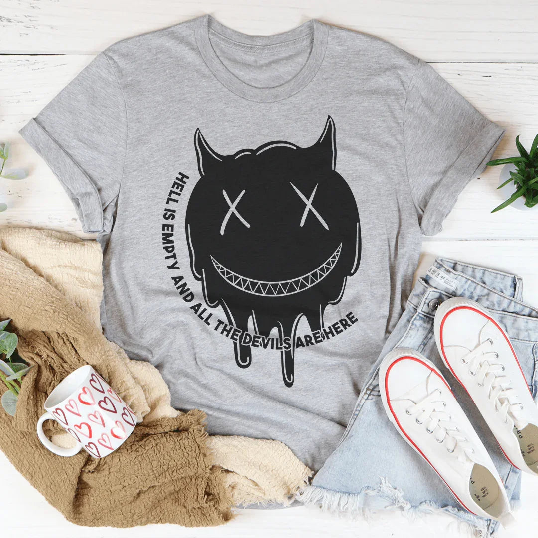Hell Is Empty Tee Peachy Sunday