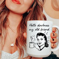 Hello Darkness My Old Friend Coffee Ceramic Mug 15 oz Peachy Sunday