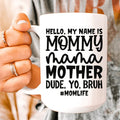 Hello My Name Is Mommy Ceramic Mug 15 oz Peachy Sunday