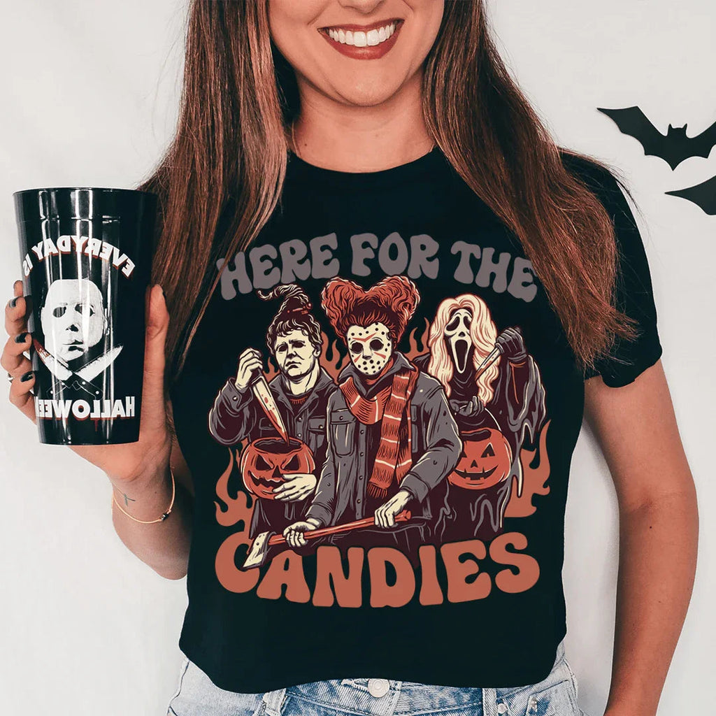 Here For The Candies Tee Peachy Sunday