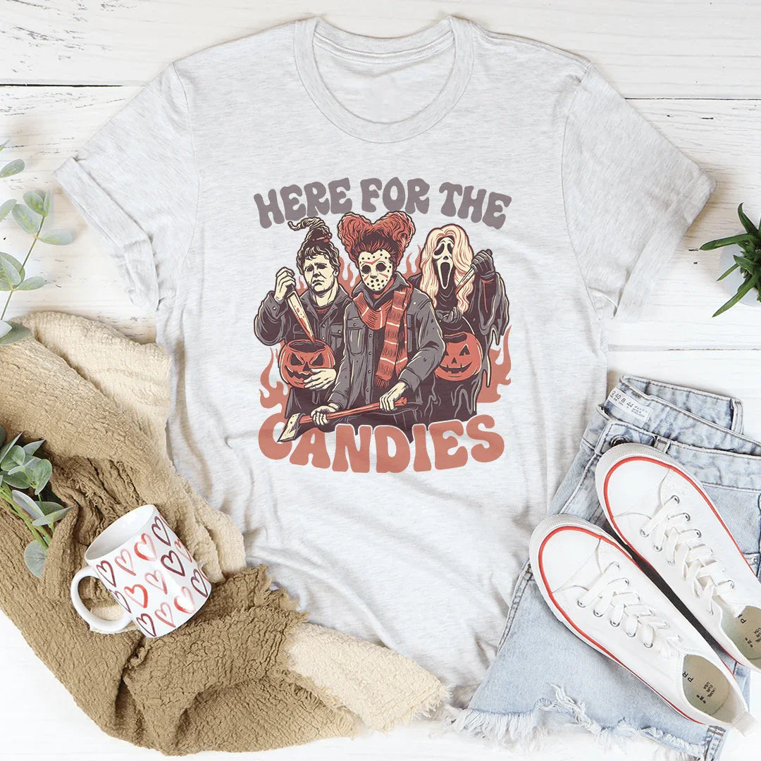 Here For The Candies Tee Peachy Sunday