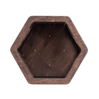 Cat Hexagon Shelf Dark Walnut