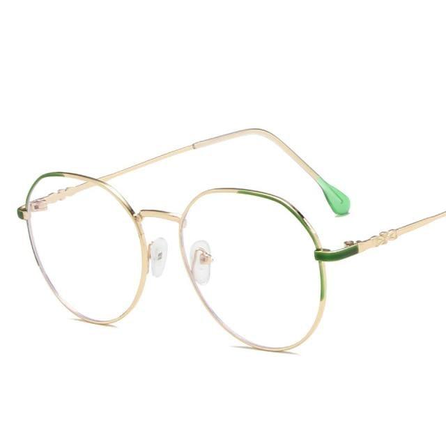 Hexagonal Eyeglasses Frame Anti Blue Ray Glasses Black Stylish Attraction Anti Blue Light Blocking Glasses For Men & Women Computer Radiation Protection Goggle Clear Lens Eyeglasses Plain Mirror For  Unisex Eyewear Stevvex