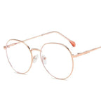 Hexagonal Eyeglasses Frame Anti Blue Ray Glasses Black Stylish Attraction Anti Blue Light Blocking Glasses For Men & Women Computer Radiation Protection Goggle Clear Lens Eyeglasses Plain Mirror For  Unisex Eyewear Stevvex
