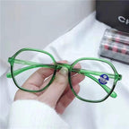 Hexagonal Frame for Women Men, Fashion Glasses Men And Women Reading Glasses Cute Clear Optical Glasses Frame Women Round Frame Retro Eyeglasses + 1.0 + 1.5 + 2.0 + 2.5 + 3.0 + 3.5 + 4.0