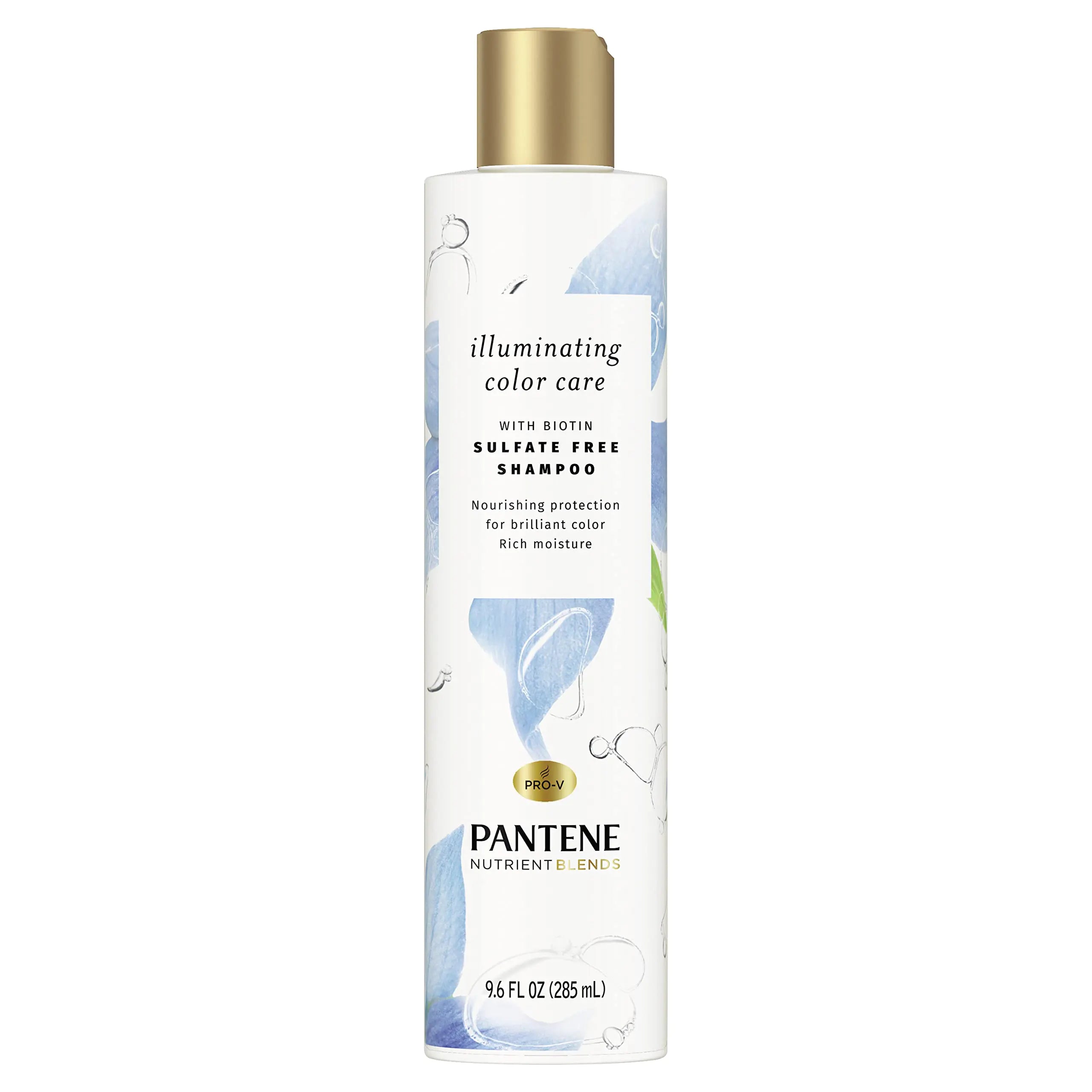 Pantene Sulfate Free Shampoo with Biotin Safe for Color Treated Hair Nutrient Blends Illuminating Color Care 9.6 fl oz Pack of 4 Lootquake LLC