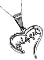 Handwriting Heart Necklace KingdomWear