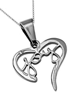 Handwriting Heart Necklace KingdomWear