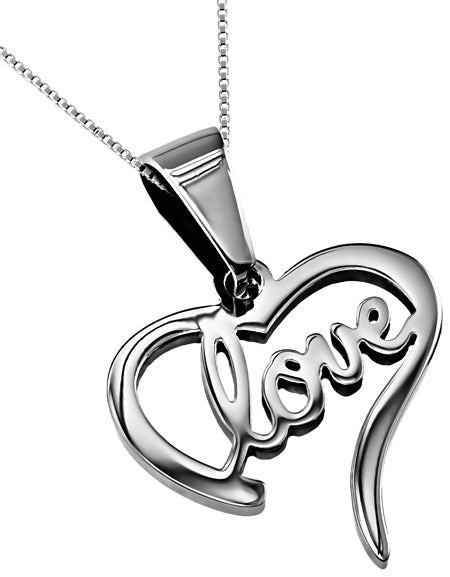 Handwriting Heart Necklace KingdomWear