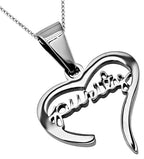 Handwriting Heart Necklace KingdomWear