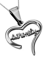 Handwriting Heart Necklace KingdomWear