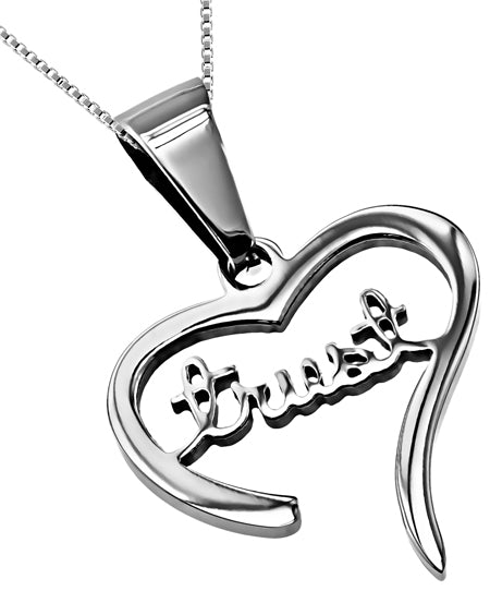 Handwriting Heart Necklace KingdomWear