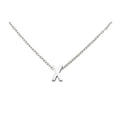 Wironoat Necklaces For Women Initial Necklaces Letter Necklace Silver Plated A-Z Pendant Titanium Necklace For Women Silver X
