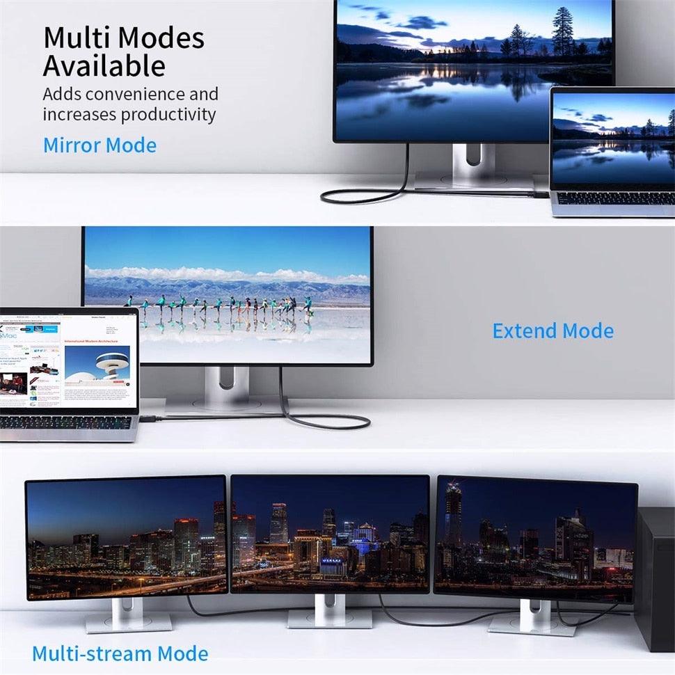 High Bandwidth 8K Display port cable to display port 4K@60Hz For  PC Laptop Monitor Projector Stevvex