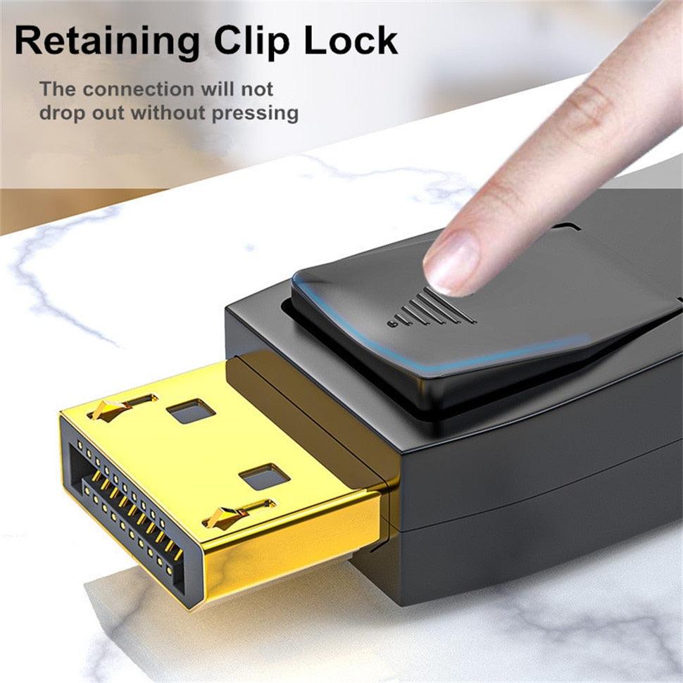 High Bandwidth 8K Display port cable to display port 4K@60Hz For  PC Laptop Monitor Projector Stevvex