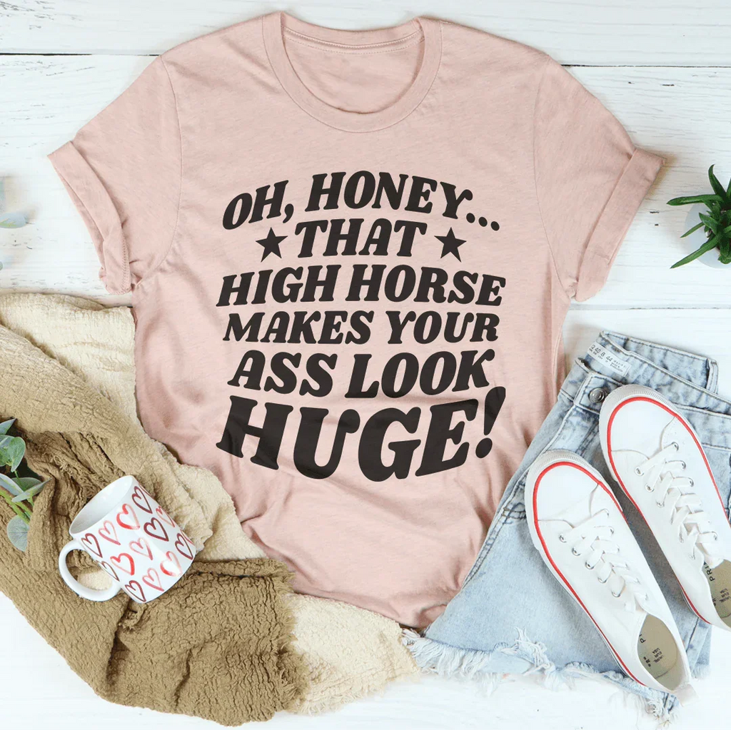 High Horse Tee Peachy Sunday