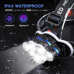 High Lumen Ultra Bright Powerful Rechargeable LED Headlamp  USB Head Lamp 7 LED Headlight Head Flashlight Waterproof Flashlight Head Torch For Outdoor Camping Cycling Running Fishing Stevvex