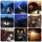 High Lumen Ultra Bright Powerful Rechargeable LED Headlamp  USB Head Lamp 7 LED Headlight Head Flashlight Waterproof Flashlight Head Torch For Outdoor Camping Cycling Running Fishing Stevvex