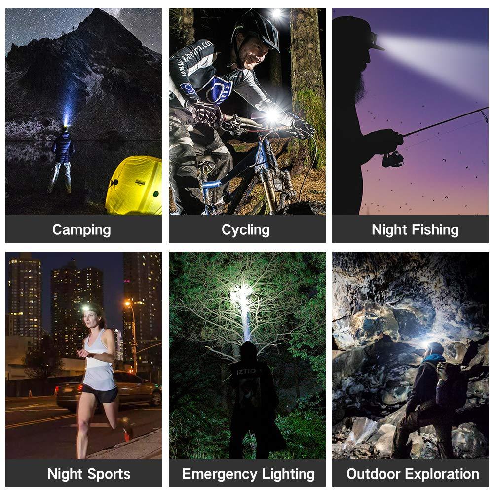 High Lumen Ultra Bright Powerful Rechargeable LED Headlamp  USB Head Lamp 7 LED Headlight Head Flashlight Waterproof Flashlight Head Torch For Outdoor Camping Cycling Running Fishing Stevvex
