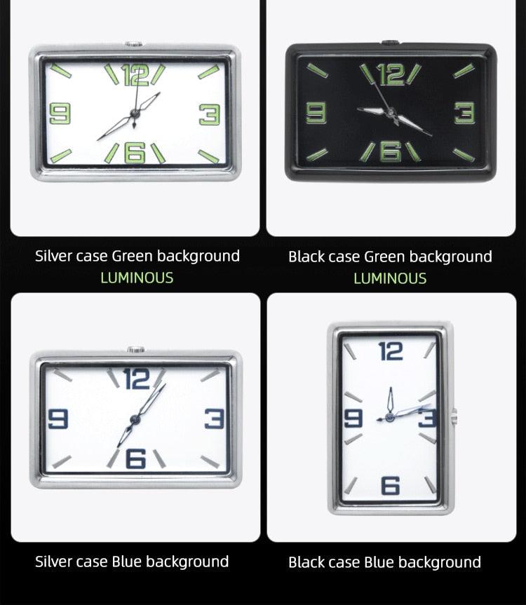 High Quality Auto Fashion Watch Automobile Quartz Clock Car Dashboard Mini Clock Automotive Clock Car Clock Refit Interior Luminous Electronic Quartz Watch Ornaments Car Decoration Ornaments Vehicle Car Accessories Stevvex