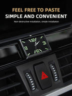 High Quality Auto Fashion Watch Automobile Quartz Clock Car Dashboard Mini Clock Automotive Clock Car Clock Refit Interior Luminous Electronic Quartz Watch Ornaments Car Decoration Ornaments Vehicle Car Accessories Stevvex