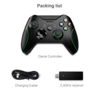 High Quality Black 2.4GHz Wireless Joystick Gamepad Controller Compatible With PC Monitor Laptop Stevvex