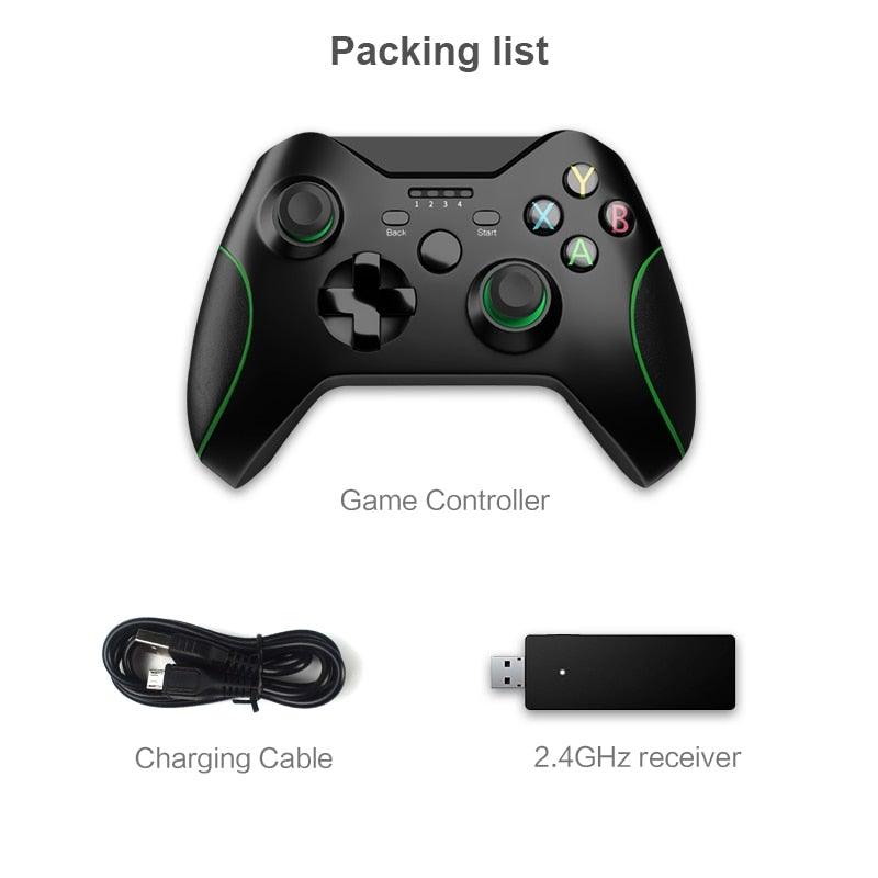 High Quality Black 2.4GHz Wireless Joystick Gamepad Controller Compatible With PC Monitor Laptop Stevvex