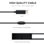 High Quality Black USB Wired Joystick Vibration Gamepad Controller Compatible With PC Monitor Laptop Smart TV Stevvex