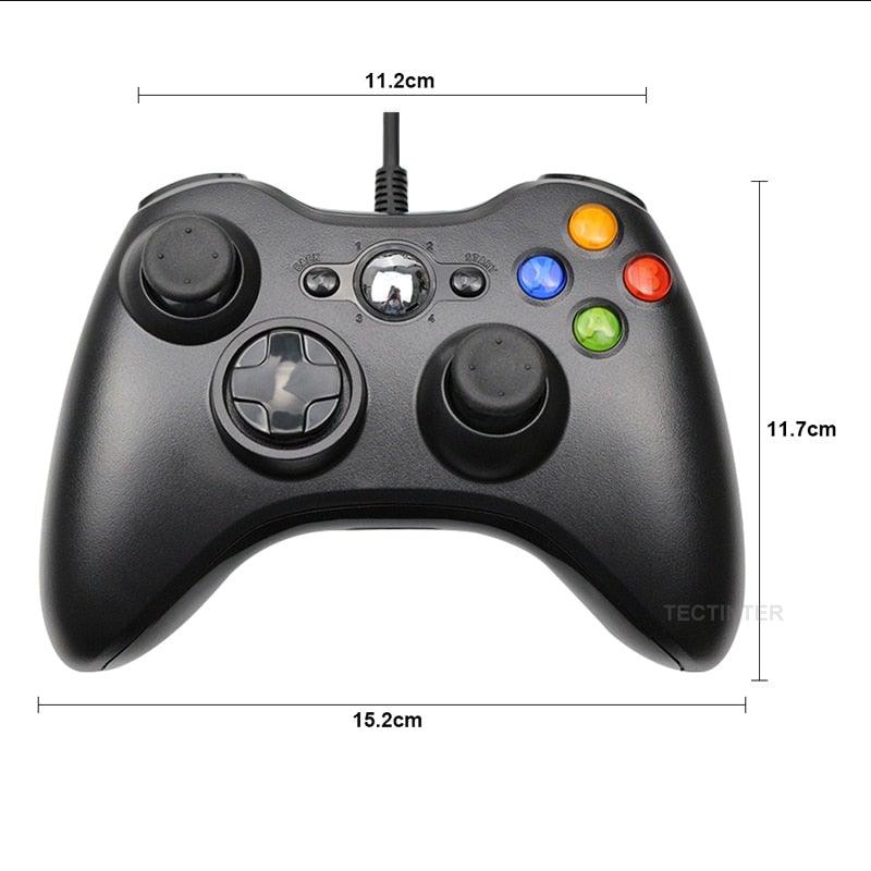 High Quality Black USB Wired Joystick Vibration Gamepad Controller Compatible With PC Monitor Laptop Smart TV Stevvex