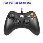 High Quality Black USB Wired Joystick Vibration Gamepad Controller Compatible With PC Monitor Laptop Smart TV Stevvex