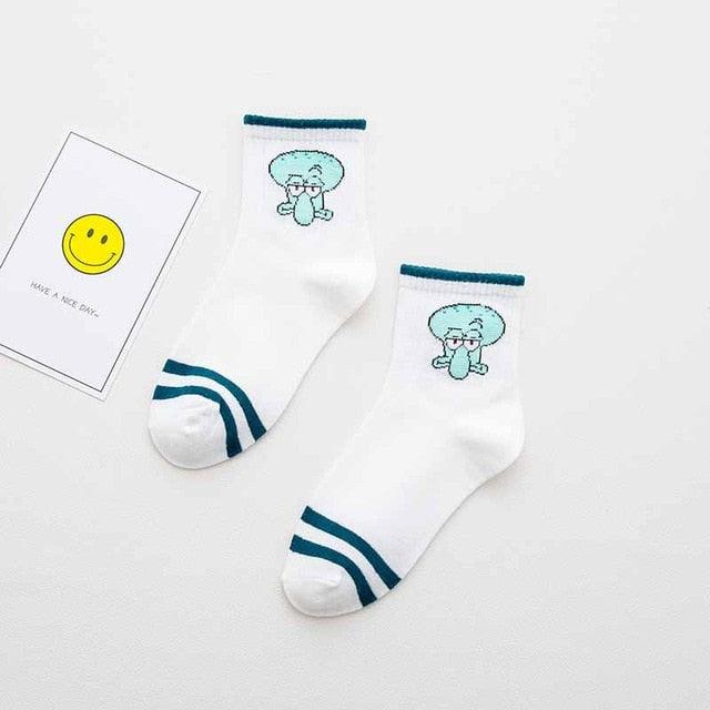 High Quality Cute Elegant Lovely Kawaii Cartoon Sweet Cotton Women Socks Animals Character Casual Short Socks For Men And Women Stevvex