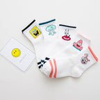 High Quality Cute Elegant Lovely Kawaii Cartoon Sweet Cotton Women Socks Animals Character Casual Short Socks For Men And Women Stevvex
