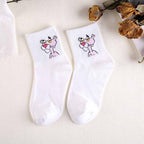 High Quality Cute Elegant Lovely Kawaii Cartoon Sweet Cotton Women Socks Animals Character Casual Short Socks For Men And Women Stevvex