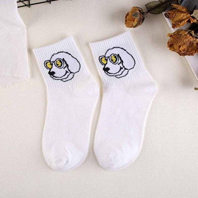 High Quality Cute Elegant Lovely Kawaii Cartoon Sweet Cotton Women Socks Animals Character Casual Short Socks For Men And Women Stevvex