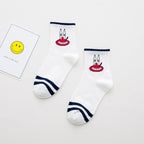 High Quality Cute Elegant Lovely Kawaii Cartoon Sweet Cotton Women Socks Animals Character Casual Short Socks For Men And Women Stevvex