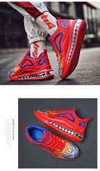 High Quality Fashion Men's Sneakers Air Mesh Casual Sneakers Comfortable Mixed Colors Sneakers Luxury Non Slip Tennis Sport Athletic Walking Fashion Sneakers Stevvex