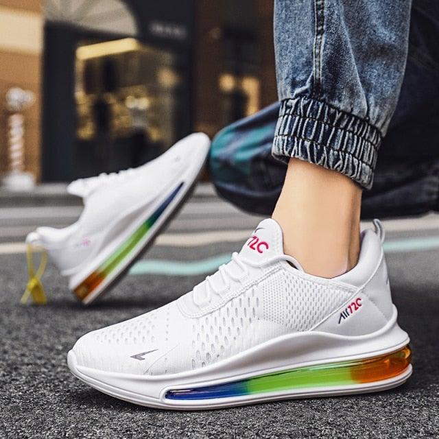 High Quality Fashion Men's Sneakers Air Mesh Casual Sneakers Comfortable Mixed Colors Sneakers Luxury Non Slip Tennis Sport Athletic Walking Fashion Sneakers Stevvex