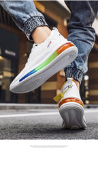 High Quality Fashion Men's Sneakers Air Mesh Casual Sneakers Comfortable Mixed Colors Sneakers Luxury Non Slip Tennis Sport Athletic Walking Fashion Sneakers Stevvex