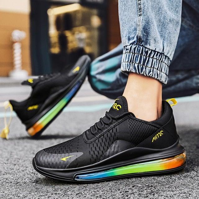 High Quality Fashion Men's Sneakers Air Mesh Casual Sneakers Comfortable Mixed Colors Sneakers Luxury Non Slip Tennis Sport Athletic Walking Fashion Sneakers Stevvex