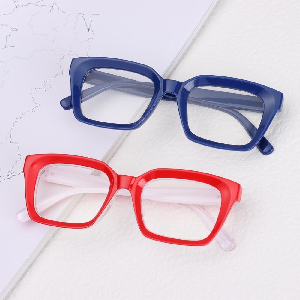 High Quality Fashion Square Frame Reading Glasses Men Women Fashion Oversized Frame High-definition Presbyopia Eyeglasses For Men And Women Diopter 0~+ 3.00 Stevvex