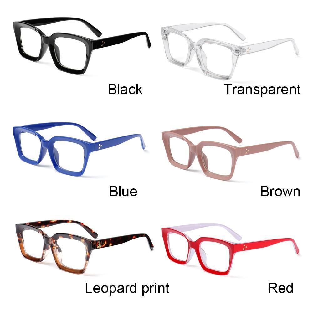 High Quality Fashion Square Frame Reading Glasses Men Women Fashion Oversized Frame High-definition Presbyopia Eyeglasses For Men And Women Diopter 0~+ 3.00 Stevvex