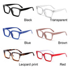 High Quality Fashion Square Frame Reading Glasses Men Women Fashion Oversized Frame High-definition Presbyopia Eyeglasses For Men And Women Diopter 0~+ 3.00 Stevvex