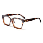 High Quality Fashion Square Frame Reading Glasses Men Women Fashion Oversized Frame High-definition Presbyopia Eyeglasses For Men And Women Diopter 0~+ 3.00 Stevvex