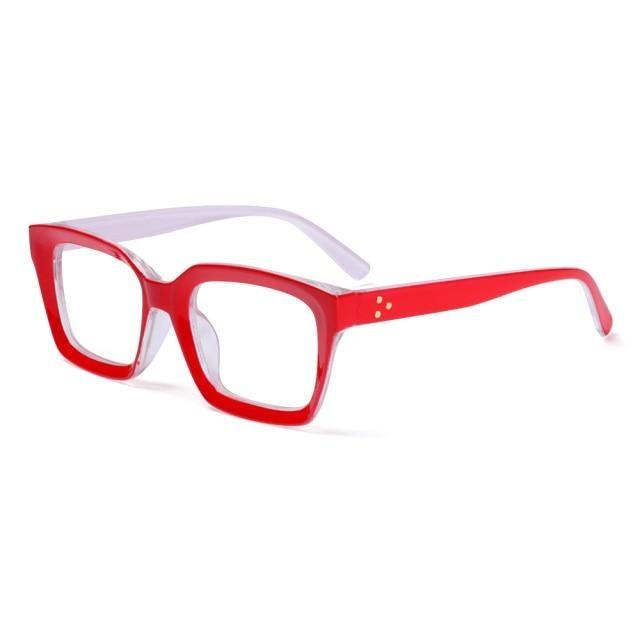 High Quality Fashion Square Frame Reading Glasses Men Women Fashion Oversized Frame High-definition Presbyopia Eyeglasses For Men And Women Diopter 0~+ 3.00 Stevvex
