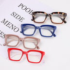 High Quality Fashion Square Frame Reading Glasses Men Women Fashion Oversized Frame High-definition Presbyopia Eyeglasses For Men And Women Diopter 0~+ 3.00 Stevvex